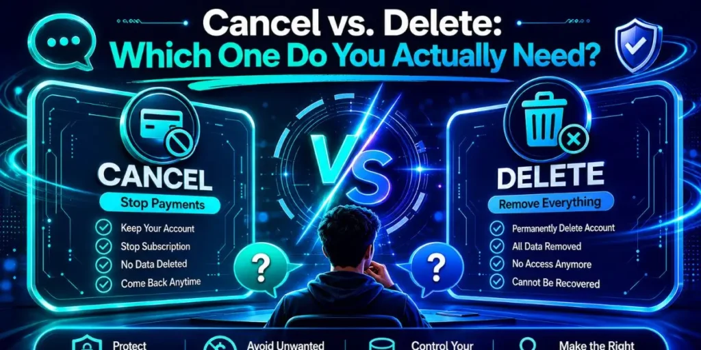 Cancel vs. Delete: Which One Do You Actually Need?