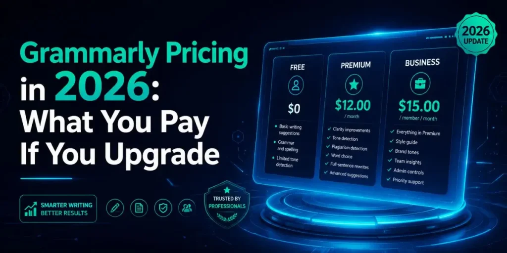 Grammarly Pricing in 2026: What You Pay If You Upgrade