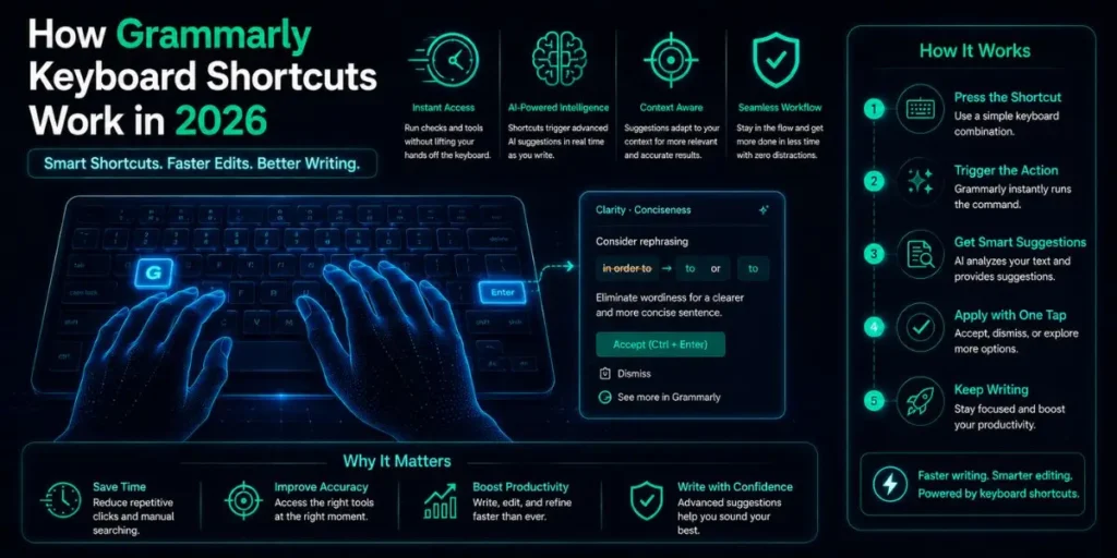 How Grammarly Keyboard Shortcuts Work in 2026