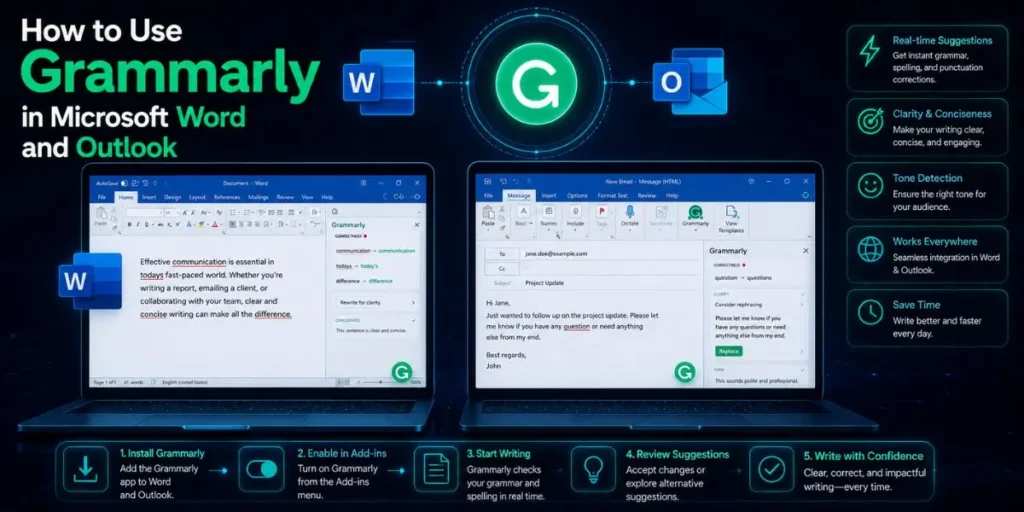 How to Use Grammarly in Microsoft Word and Outlook