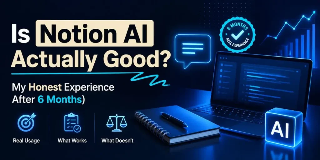 Is Notion AI Actually Good?' with a '6 Months Real Experience
