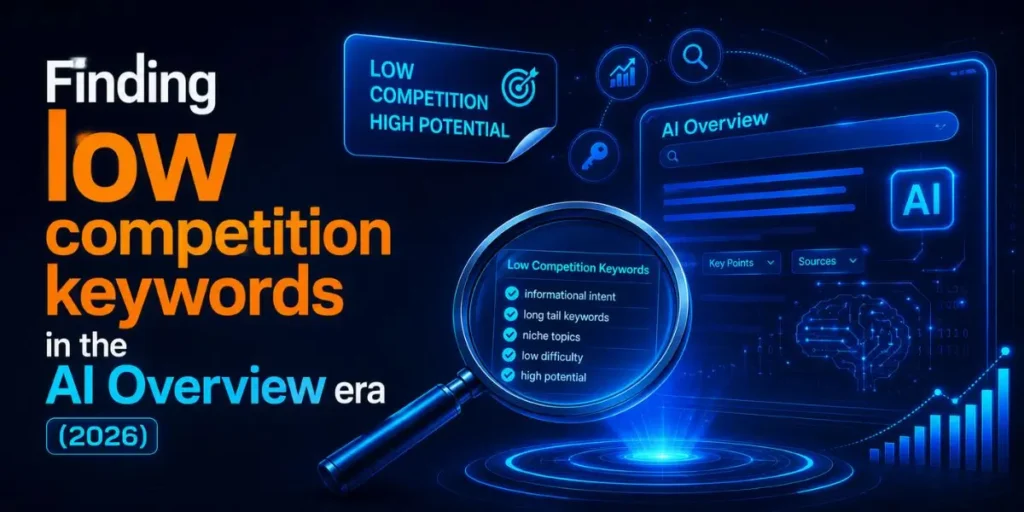 Finding low competition keywords in the AI Overview era