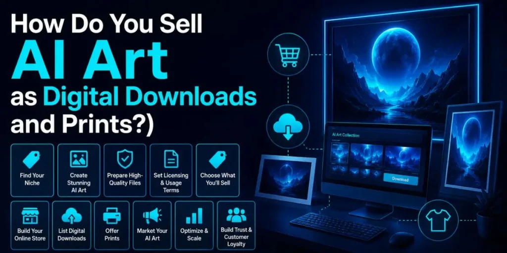 How Do You Sell AI Art as Digital Downloads and Prints?