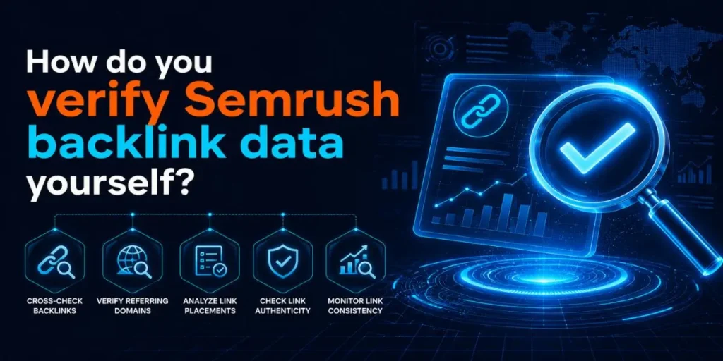 How do you verify Semrush backlink data yourself