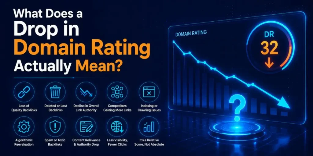 What Does a Drop in Domain Rating Actually Mean?