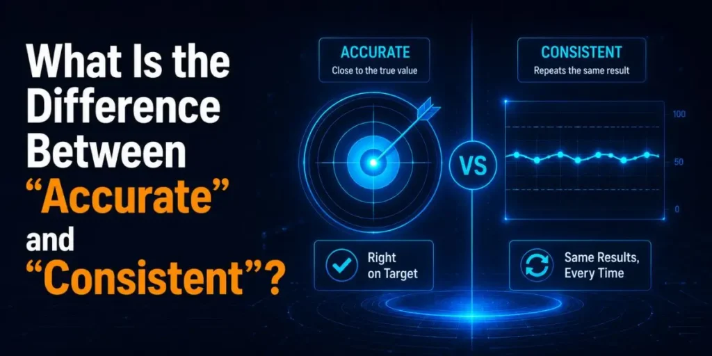 What Is the Difference Between 'Accurate' and 'Consistent