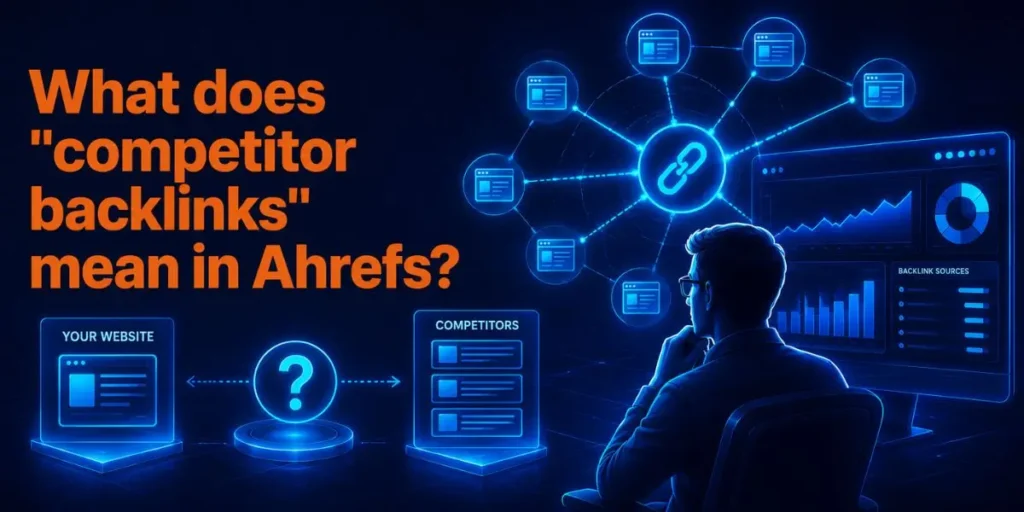 What does competitor backlinks mean in Ahrefs